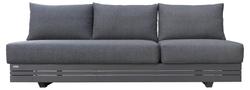 Produktbild von Loungesofa                 Kunststoff
                    grau
    ca. 198 x 76 x 81 cm 
| Möbel Inhofer