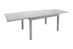 Produktbild von Ausziehtisch                 Glas
                    silber
    ca. 135 x 77 x 90 cm 
| Möbel Inhofer