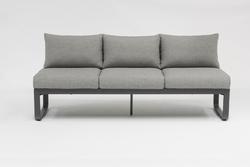 Produktbild von Loungesofa                 Textil
                    grau
    ca. 207 x 89 x 70 cm 
| Möbel Inhofer