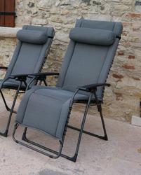Produktbild von Gartenliege                 Metall
                    grau
    ca. 70 x 120 x 67 cm 
| Möbel Inhofer