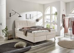 Produktbild von Boxspringbett ca. 200 x 125 x 180 cm Vito                 beige
     | Möbel Inhofer
