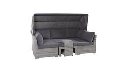 Produktbild von Loungeinsel                 Kunststoff
                    grau
    ca. 140 x 82 x 215 cm 
| Möbel Inhofer