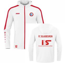 Produktbild von FC Blaubeuren Kapuzenjacke Power, weiß/rot, Größe S