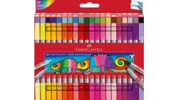Produktbild von FABER-CASTELL Doppelfasermaler farblich sortiert 40er Etui