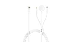 Produktbild von XLayer 3 in 1 Multifunktions-Kabel für Apple Produkte 1.5m Weiß