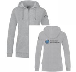 Produktbild von TS Weissenhorn Kapuzenjacke Organic Damen, hellgrau meliert, Größe 34 ja