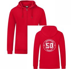 Produktbild von Werkgymn. Heidenheim Kapuzenjacke Organic Erwachsene, rot, Größe XXXXL