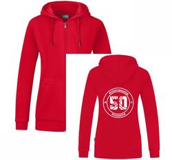 Produktbild von Werkgymn. Heidenheim Kapuzenjacke Organic Damen, rot, Größe 42