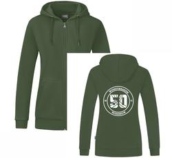 Produktbild von Werkgymn. Heidenheim Kapuzenjacke Organic Damen, oliv, Größe 34