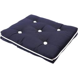 Produktbild von Kapok-Einzelkissen, marineblau, 45 x 38  x 7 cm | 303865