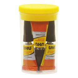 Produktbild von UHU Sekundenkleber 3-er Set 3x1g | 305051