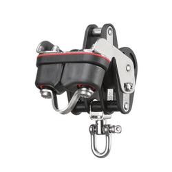 Produktbild von HS Großschotblock mit 3 Rollen, Wirbel, Hundsfott und Schotklemme, kugelgelagert, 10 mm | 302163