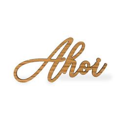 Produktbild von Seesucht Schriftzug "Ahoi" 16 x 8,2 x 0,6 cm Eiche | 300497