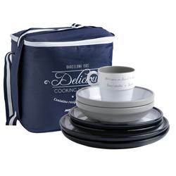 Produktbild von Marine Business Geschirrset Welcome on Board für 6 Personen - 24teilig incl. Tasche | 307828