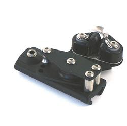 Produktbild von Pfeiffer Traveller Kontrollblock mit Klemme links, für Schiene 19 x 20 mm | 301381