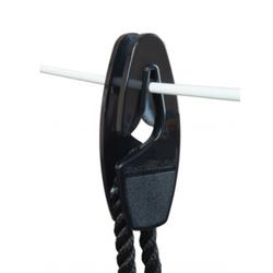 Produktbild von Fastfender Sail - Fenderbefestigung für Rehlingsdrähte bis 8 mm, schwarz