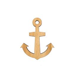 Produktbild von Seesucht Magnetpin "Anker" 7 x 5,5 cm Schichtholz Kirsche  | 300486