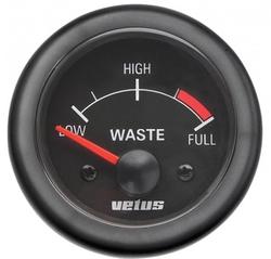 Produktbild von Vetus Fäkalien- und Grauwasseranzeige Zifferblatt schwarz | 304228