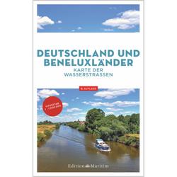 Produktbild von Deutschland und Beneluxländer - Karte der Wasserstraßen | 800548