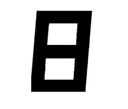 Produktbild von Digital-Segelnummer, 250mm, schwarz | 302809