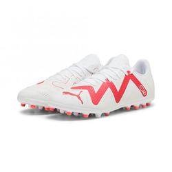Produktbild von Puma FUTURE PLAY MG Rasen + Kunstrasenschuh - white black fire red | EU 42 / UK 8 | 107380-01-8