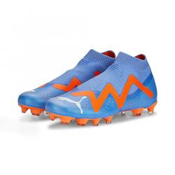 Produktbild von Puma FUTURE MATCH+ LL FG/AG Fussballschuh - Blue Glimmer White Ultra Orange | EU 45 / UK 10 1/2 | 107176-01-10.5