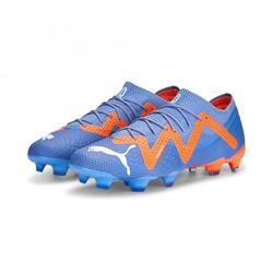 Produktbild von Puma FUTURE ULTIMATE Low FG/AG Fussballschuh - Blue Glimmer White Ultra Orange | EU 40 1/2 / UK 7 | 107169-01-7