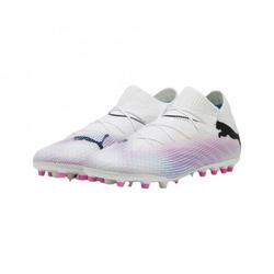 Produktbild von Puma FUTURE 7 PRO MG Rasen + Kunstrasenschuh - white poison pink | EU 47 / UK 12 | 107709-01-12