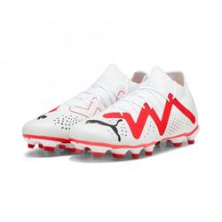 Produktbild von Puma FUTURE MATCH FG/AG Fussballschuh - white black fire red | EU 46 / UK 11 | 107370-01-11