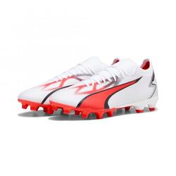Produktbild von Puma ULTRA MATCH FG/AG Fussballschuh - white black fire red | EU 40 / UK 6 1/2 | 107347-01-6.5
