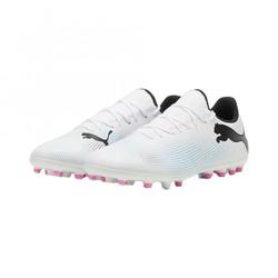 Produktbild von Puma FUTURE 7 PLAY MG Rasen + Kunstrasenschuh - white poison pink | EU 40 / UK 6 1/2 | 107725-01-6.5