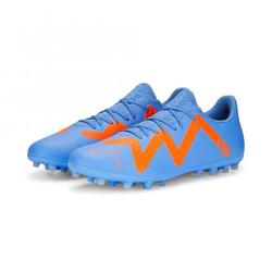 Produktbild von Puma FUTURE PLAY MG Rasen + Kunstrasenschuh - blue glimmer white ultra orange | EU 46.5 / UK 11.5 | 107190-01-11.5