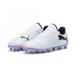 Produktbild von Puma FUTURE 7 PLAY FG/AG JR Fussballschuh - white poison pink | EU 36 / UK 3 1/2 | 107734-01-3.5