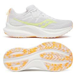 Produktbild von saucony Tempus 2 Damen Stabilität Laufschuh - White | Sunny