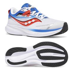 Produktbild von saucony Ride 15 Kinder neutraler Laufschuh - Grey, Blue, Red