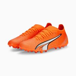 Produktbild von Puma ULTRA MATCH MG Rasen + Kunstrasenschuh - orange white blue glimmer | EU 41 / UK 7 1/2 | 107219-01-7.5