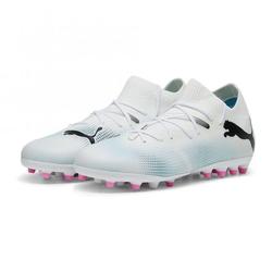 Produktbild von Puma FUTURE 7 MATCH MG Rasen + Kunstrasenschuh - white poison pink | EU 45 / UK 10 1/2 | 107719-01-10.5