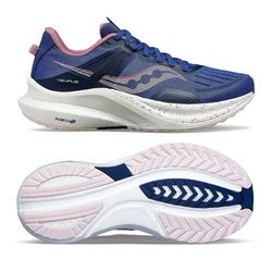 Produktbild von saucony Tempus Damen Stabilität Laufschuh - Navy | Orchid