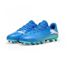 Produktbild von Puma FUTURE 7 PLAY FG/AG JR Fussballschuh - Hyperlink Blue Mint White | EU 35 / UK 2 1/2 | 107949-01-2.5