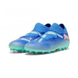 Produktbild von Puma FUTURE 7 PRO MG Rasen + Kunstrasenschuh - Bluemazing/Weiß/Electric Peppermint | EU 44 1/2 / UK 10 | 107927-01-10