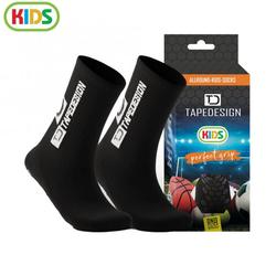 Produktbild von TAPEDESIGN Allround Classic Grip Kinder Fussballsocken - black | K002