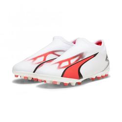 Produktbild von Puma ULTRA MATCH LL MG JR Rasen + Kunstrasenschuh - white black fire red | EU 36 / UK 3 1/2 | 107515-01-3.5