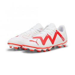Produktbild von Puma FUTURE PLAY FG/AG Fussballschuh - white black fire red | EU 42 / UK 8 | 107377-01-8