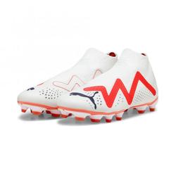Produktbild von Puma FUTURE MATCH+ LL FG/AG Fussballschuh - white black fire red | EU 44 1/2 / UK 10 | 107366-01-10