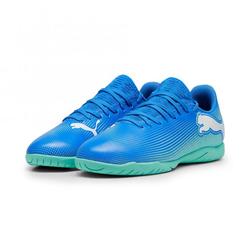Produktbild von Puma FUTURE 7 PLAY IT JR Hallenschuh - Hyperlink Blue Mint | EU 37 1/2 / UK 4 1/2 | 107952-01-4.5