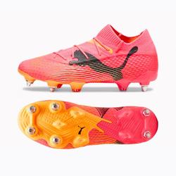 Produktbild von Puma FUTURE 7 ULTIMATE MxSG Fussballschuh - Sunset Glow/Black Sun Stream | EU 42 / UK 8 | 107700-03-8