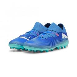Produktbild von Puma FUTURE 7 MATCH MG Rasen + Kunstrasenschuh - Bluemazing/Weiß/Electric Peppermint | EU 47 / UK 12 | 107934-01-12