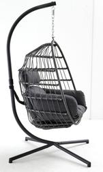 Produktbild von Hängesessel                 Metall
                    grau
    ca. 93 x 198 x 93 cm 
| Möbel Inhofer