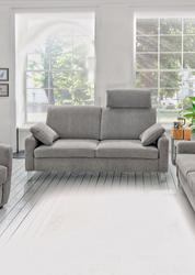 Produktbild von Sofa 2-Sitzer                 Polyester
                    grau
        VIA | Möbel Inhofer
