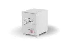 Produktbild von Nachttisch   FASHION PINK
 Meblik                 Holzwerkstoff
                     weiß
     ca. 50x55x40 cm | Möbel Inhofer
